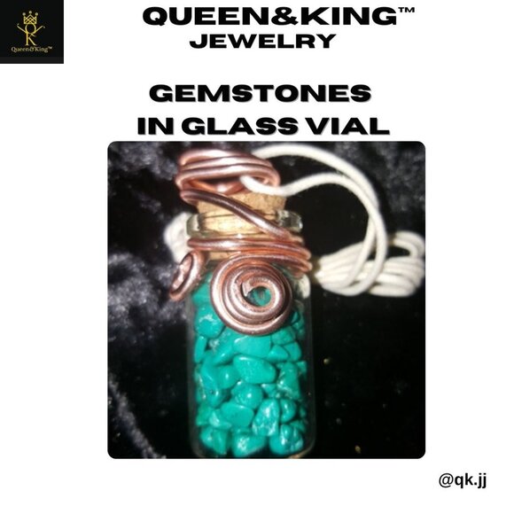 Wired Vial Necklace (Black or Tan Hemp Cord) - Picture 5 of 6